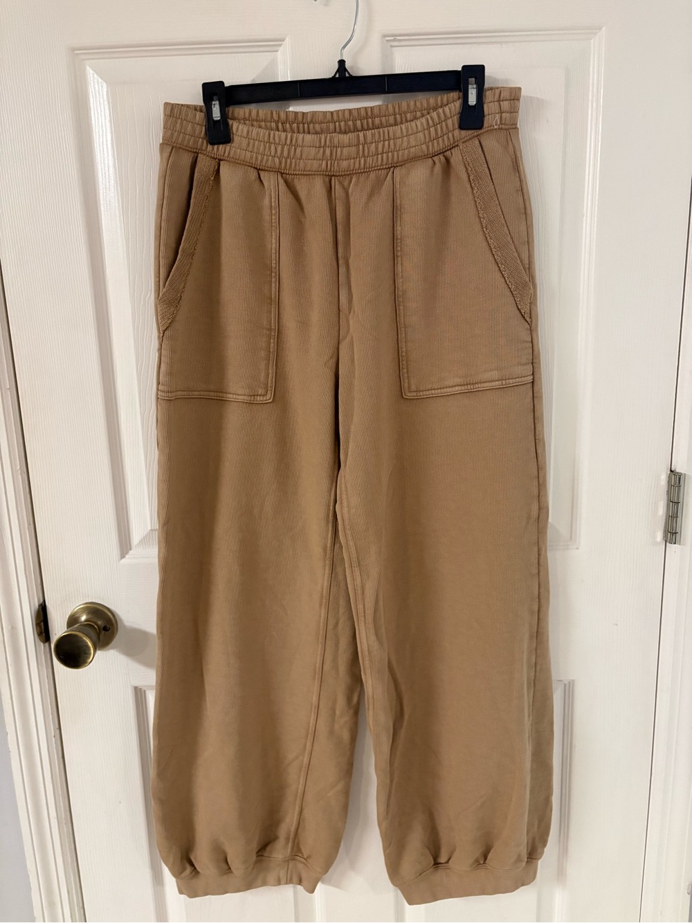 new aerie Tan Elastic-Waist Jogger pants